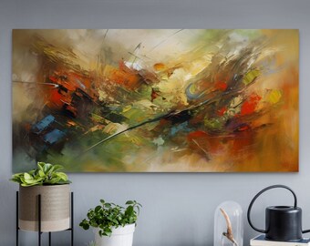 Abstract Art, Colorful Abstract, Oil Painting Abstract, Canvas Painting, Canvas Print Abstract, Colorful Canvas Painting