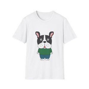 T-Shirt with French Bulldog / Frenchie / Boston Terrier