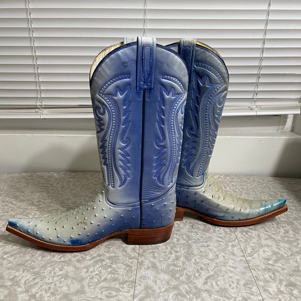 Vintage Woman’s Blue Cowboy Boots