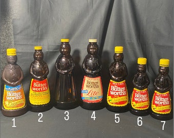 Vintage Mrs. Butterworth's Bottle (Various Sizes)