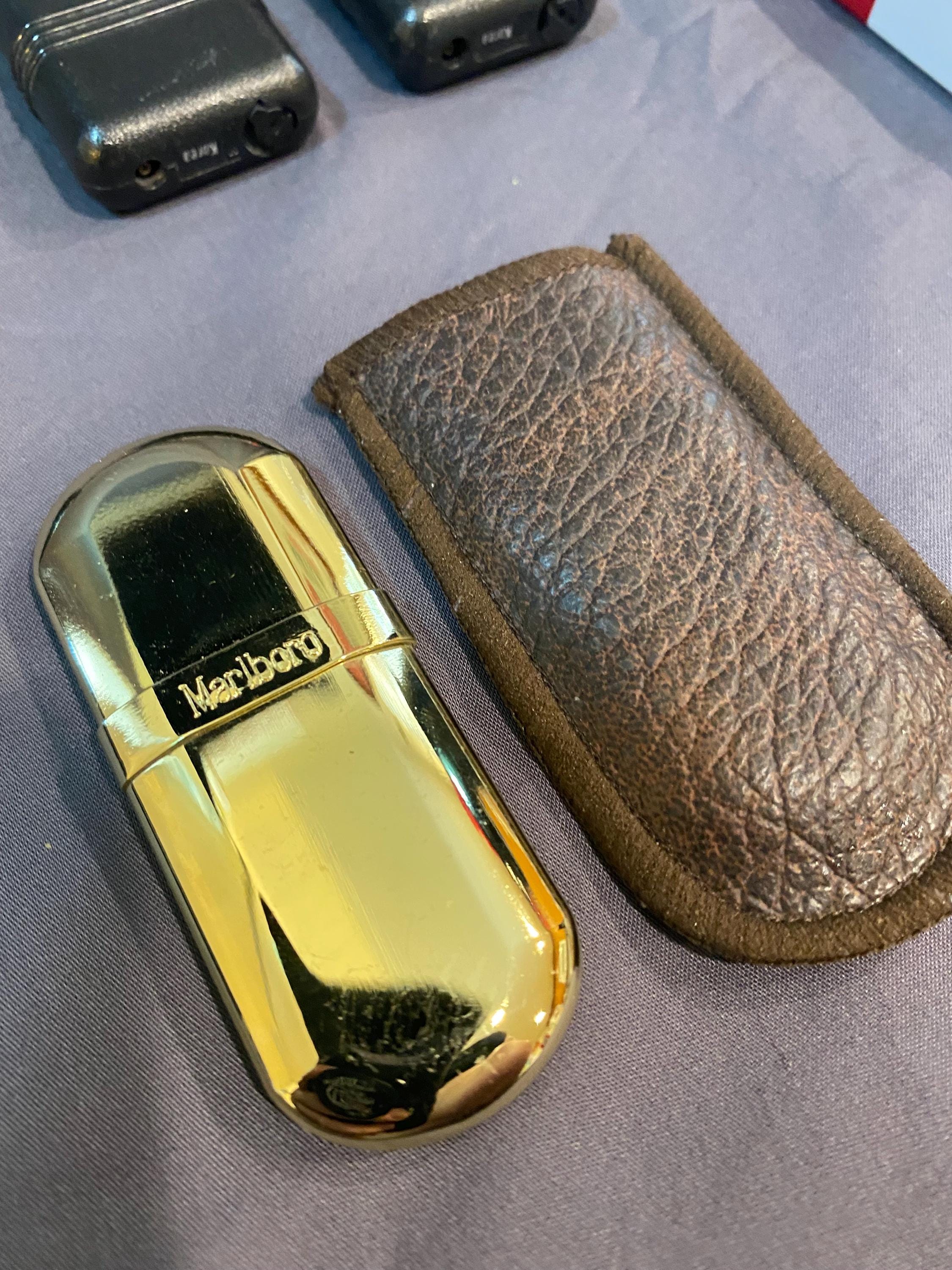 malbros cigarette gold Vintage Marlboro Promo Lighters