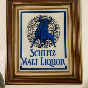 Rare Schlitz Malt Liquor Bar Sign
