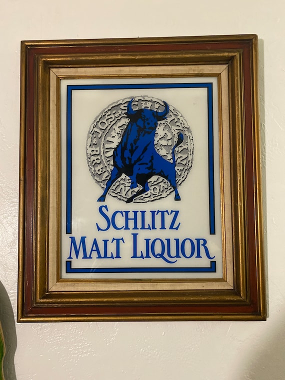 Schlitz Malt Liquor サイン Rare Schlitz Malt Liquor Bar Sign - Etsy 日本