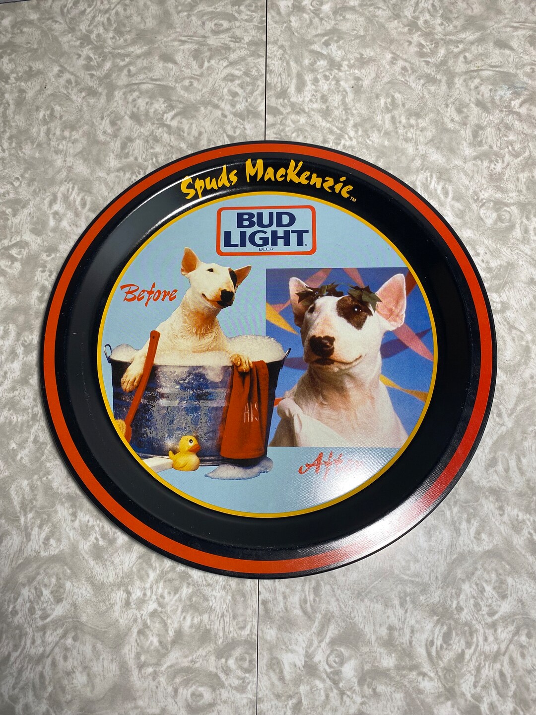Vintage Spuds Mackenzie Bud Light Metal Beer Tray - Etsy