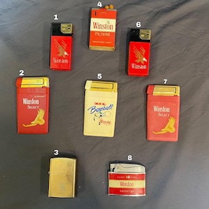 Vintage Winston Cigarette Promo Lighters