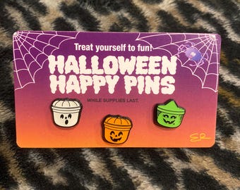 Halloween Boo Bucket Mini Pins
