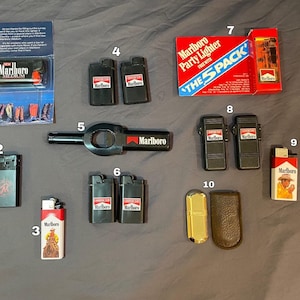 Vintage Marlboro Promo Cigarette Lighters