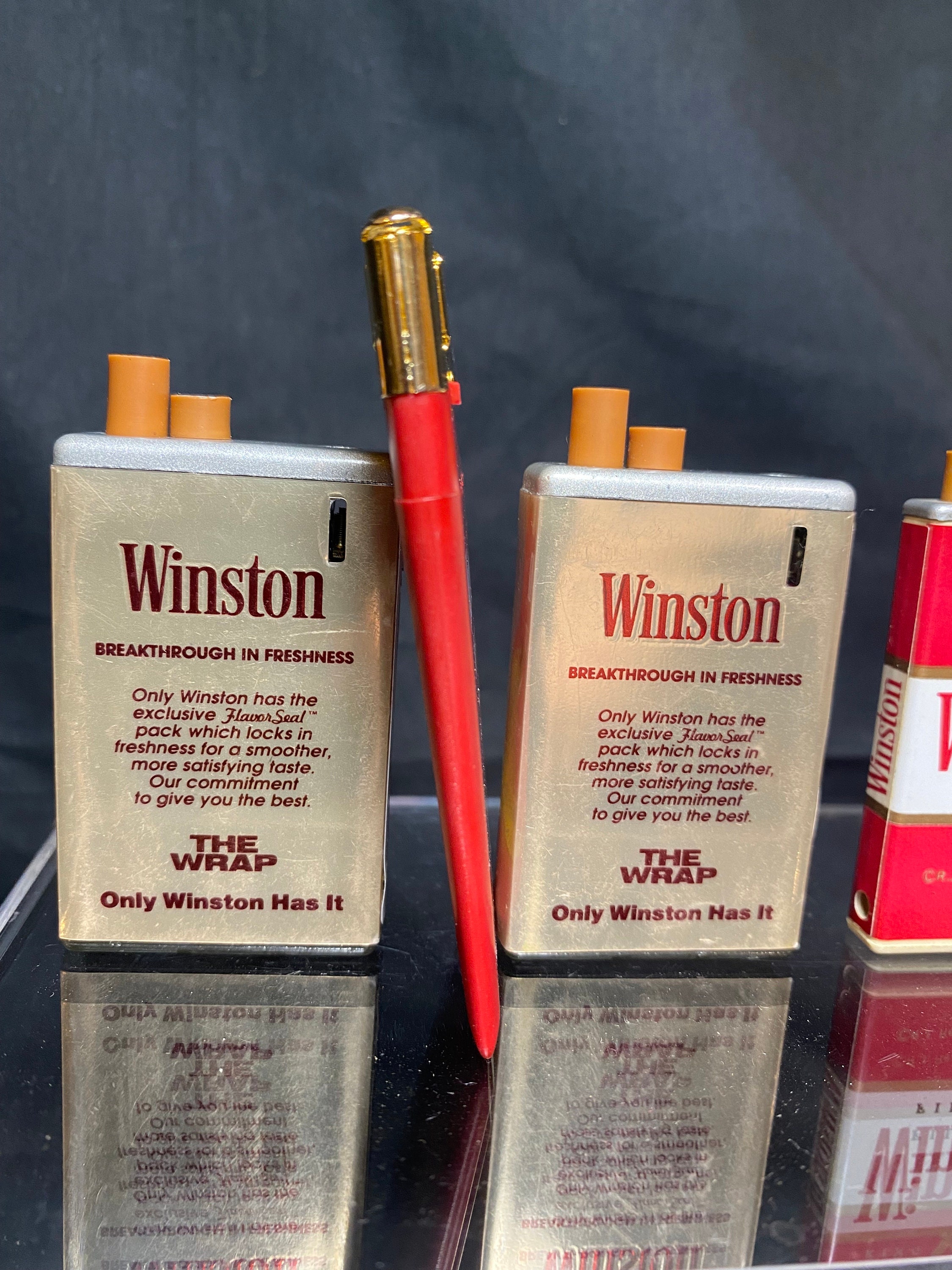 vintage winston cigarette lighter Vintage Winston Promo Lighters