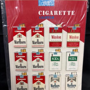 Marlboro, Winston, and Kool Cigarette Pack Lighters