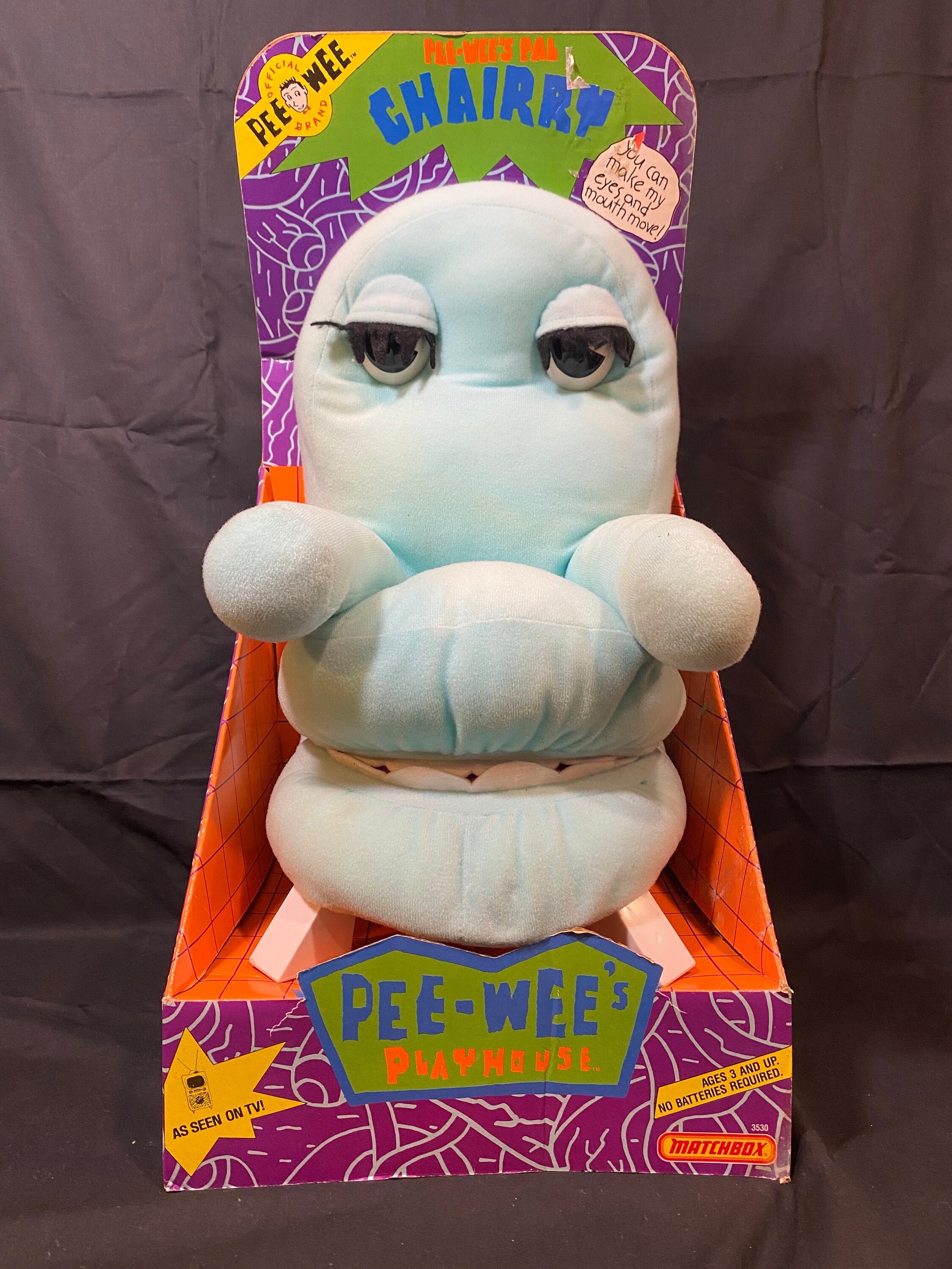 Vintage 1988 Matchbox Toys Pee Wee's Playhouse Plush Chairry Doll