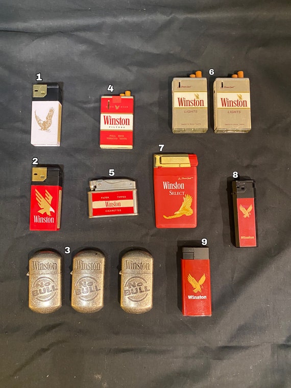 winston cigarettes difference Vintage Winston Promo Lighters