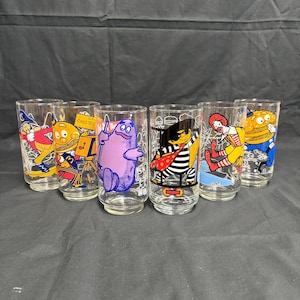 Vintage McDonald's Collectible Glasses