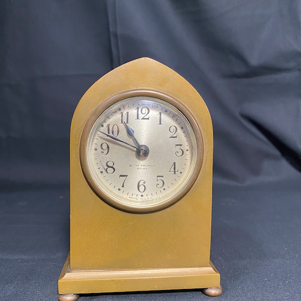 Seth Thomas Table Clock Etsy