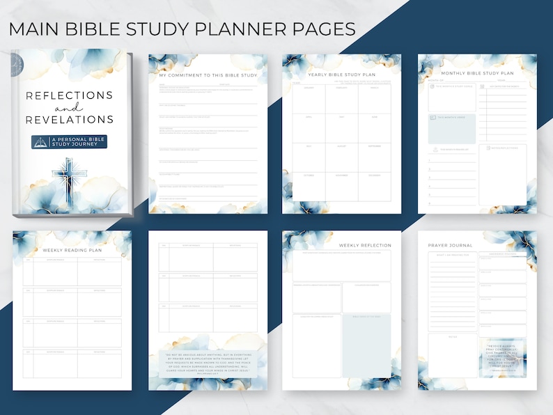 Bible Study Printable for Beginners, Bible Study Binder, Bible Reading ...