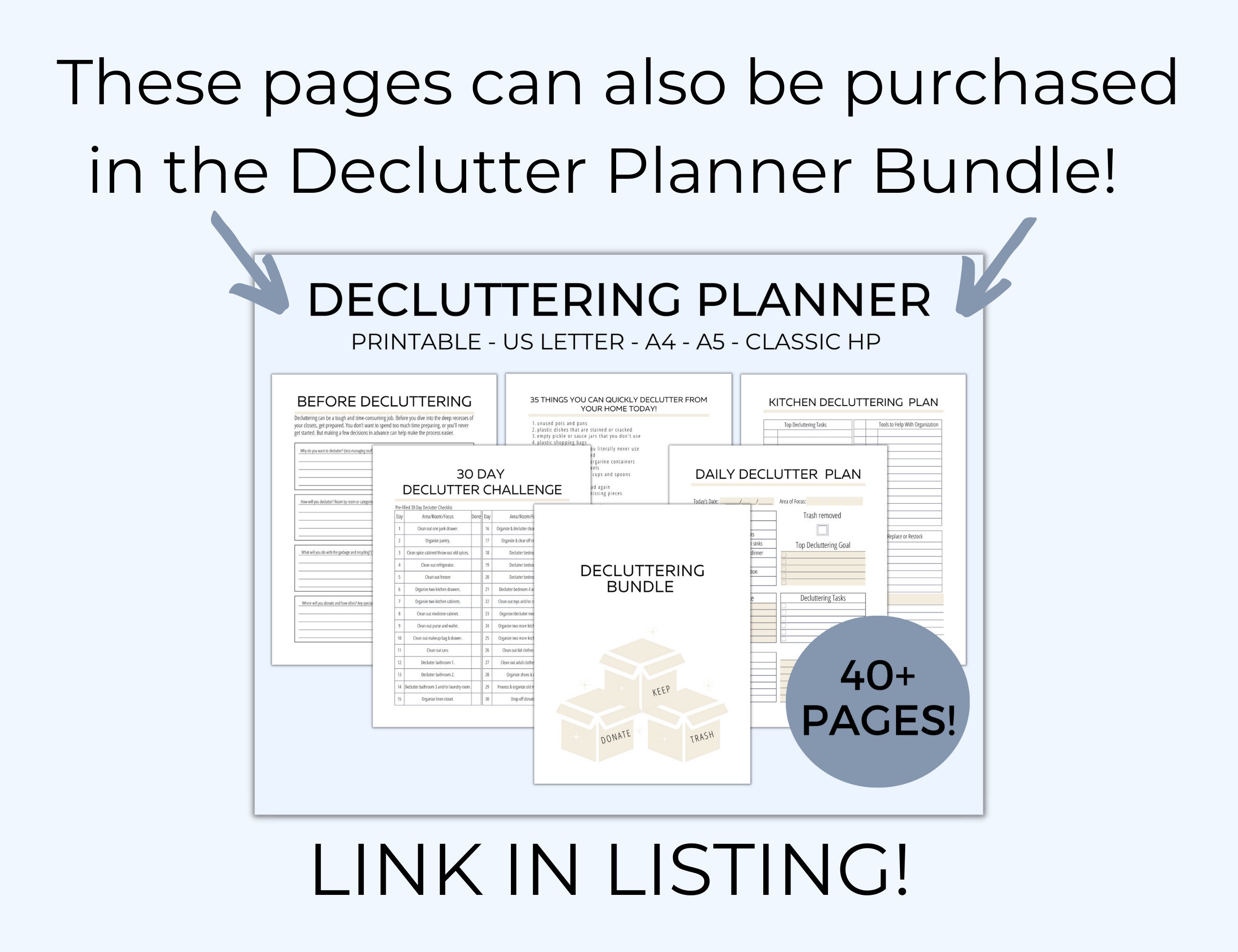 Wood Shop Declutter Checklist.pdf Declutter Checklist, Declutter Your Home Checklist PDF, Minimalist ...