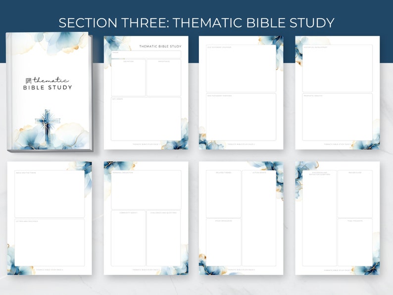 Bible Study Printable for Beginners, Bible Study Binder, Bible Reading ...