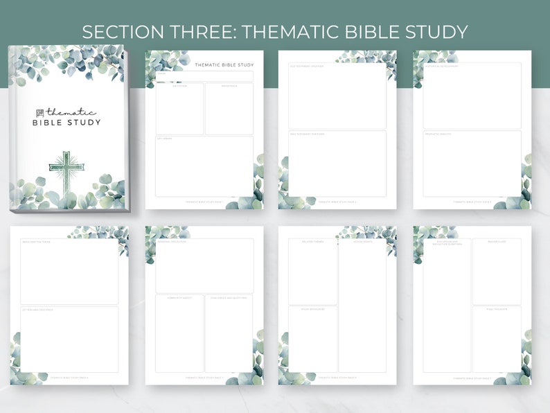Bible Study Printable for Beginners, Bible Study Binder, Bible Reading ...