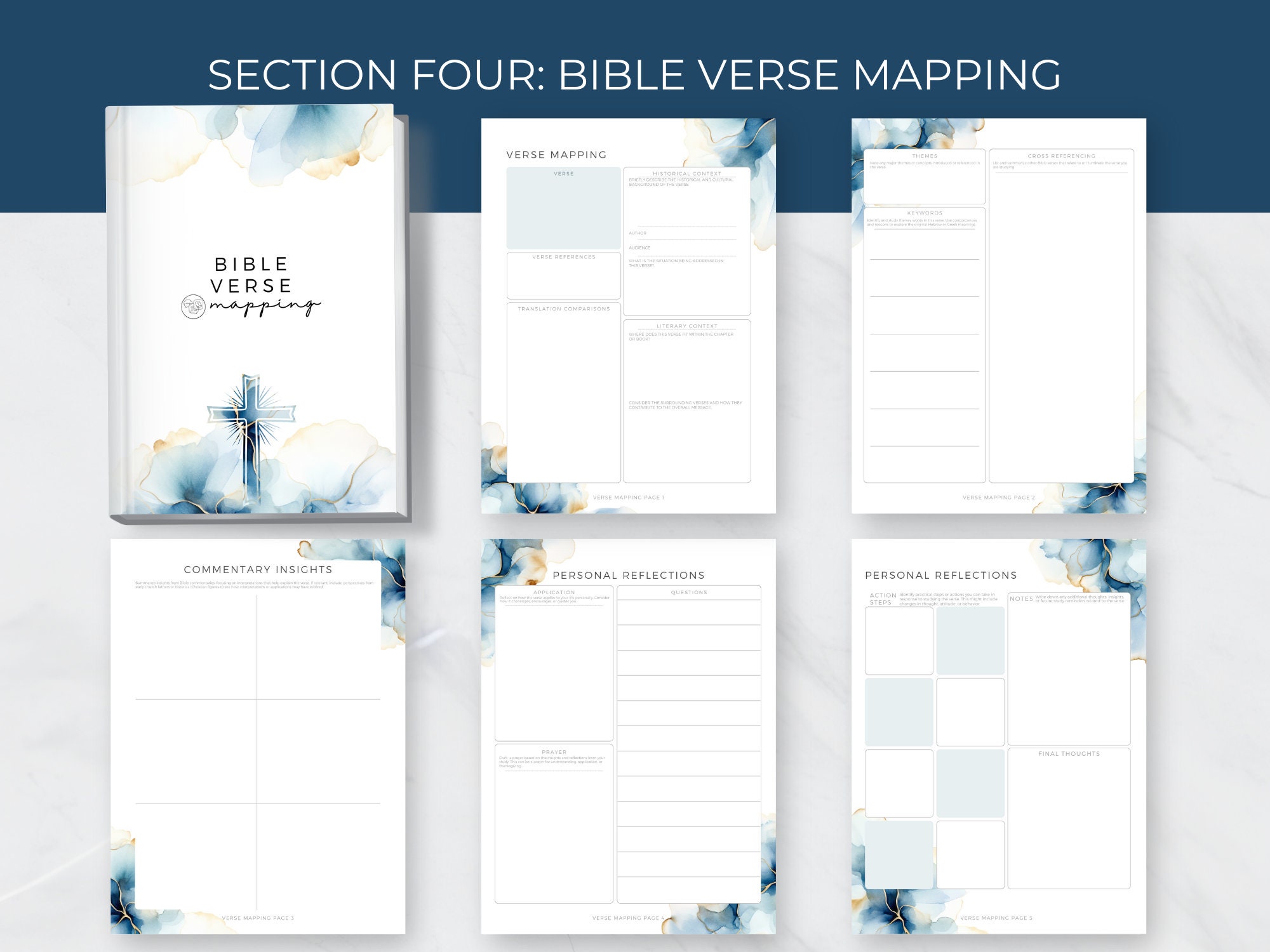 Bible Study Printable for Beginners, Bible Study Binder, Bible Reading ...