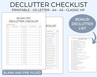 Lista de verificación de ordenación, Ordenación de la lista de verificación de su hogar PDF, Lista de verificación de ordenación minimalista, Lista de verificación de ordenación, Ordenación de mi hogar, Ordenación