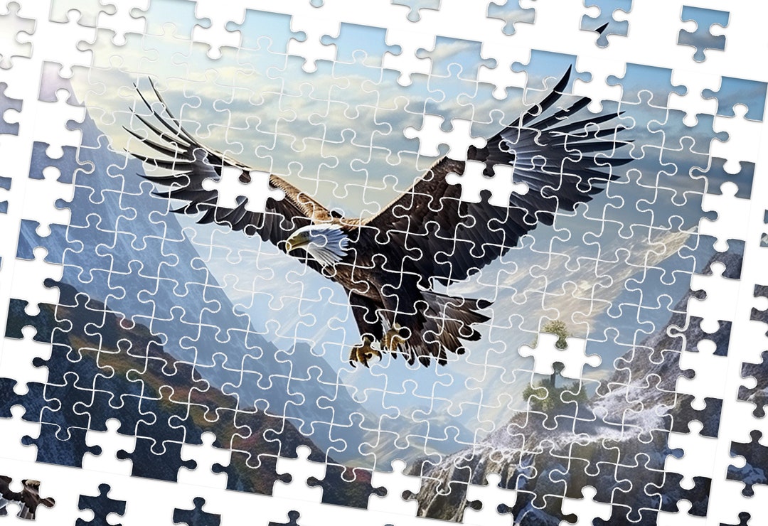 Wooden Eagle Puzzle Wooden Jigsaw Puzzle Personalized Etsy