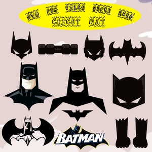 Superhero svg png, bundle layered svg, cricut, cut files, layered digital files, bat svg, silhouette svg
