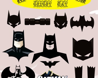 Superhero Bat SVG PNG Bundle, Cricut Silhouette Cut Files