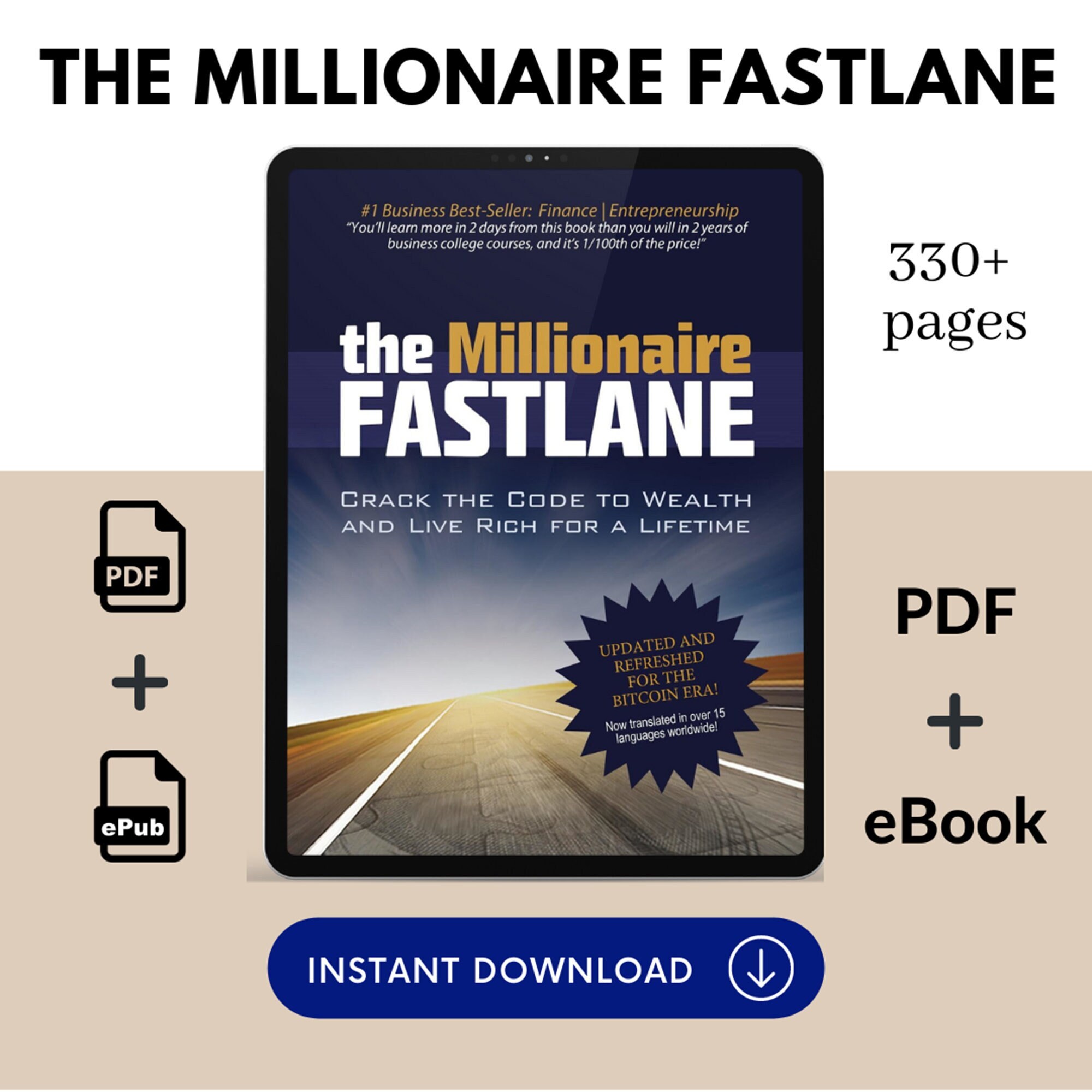 The Millionaire Fastlane MJ Demarco Pdf Epub Digital Download Etsy