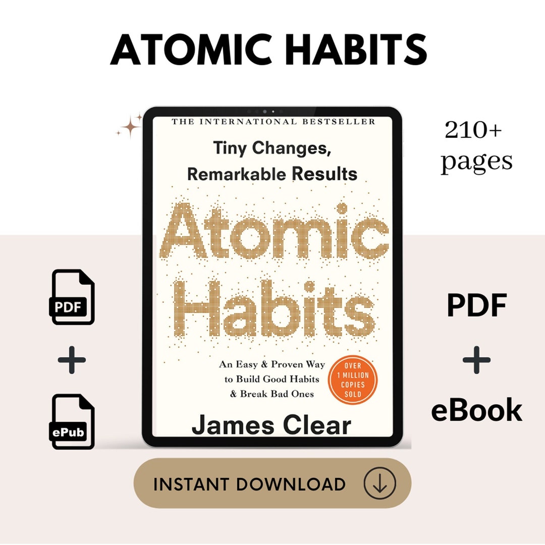 Atomic Habits by James Clear: an Easy and Proven Way to Build - Etsy