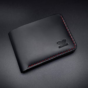 Bellicose Classic Bifold, Men’s Full Grain Leather Bifold Wallet, Handmade, Saddle Stitched, Optional Engraving