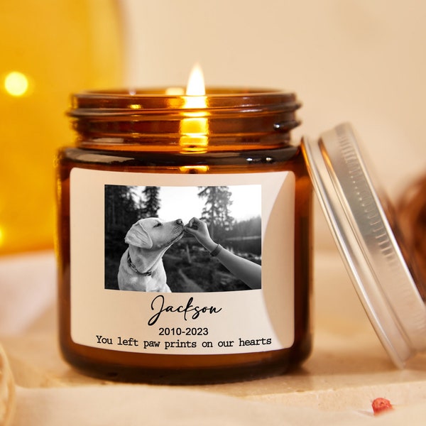 Pet Memorial Candle Etsy