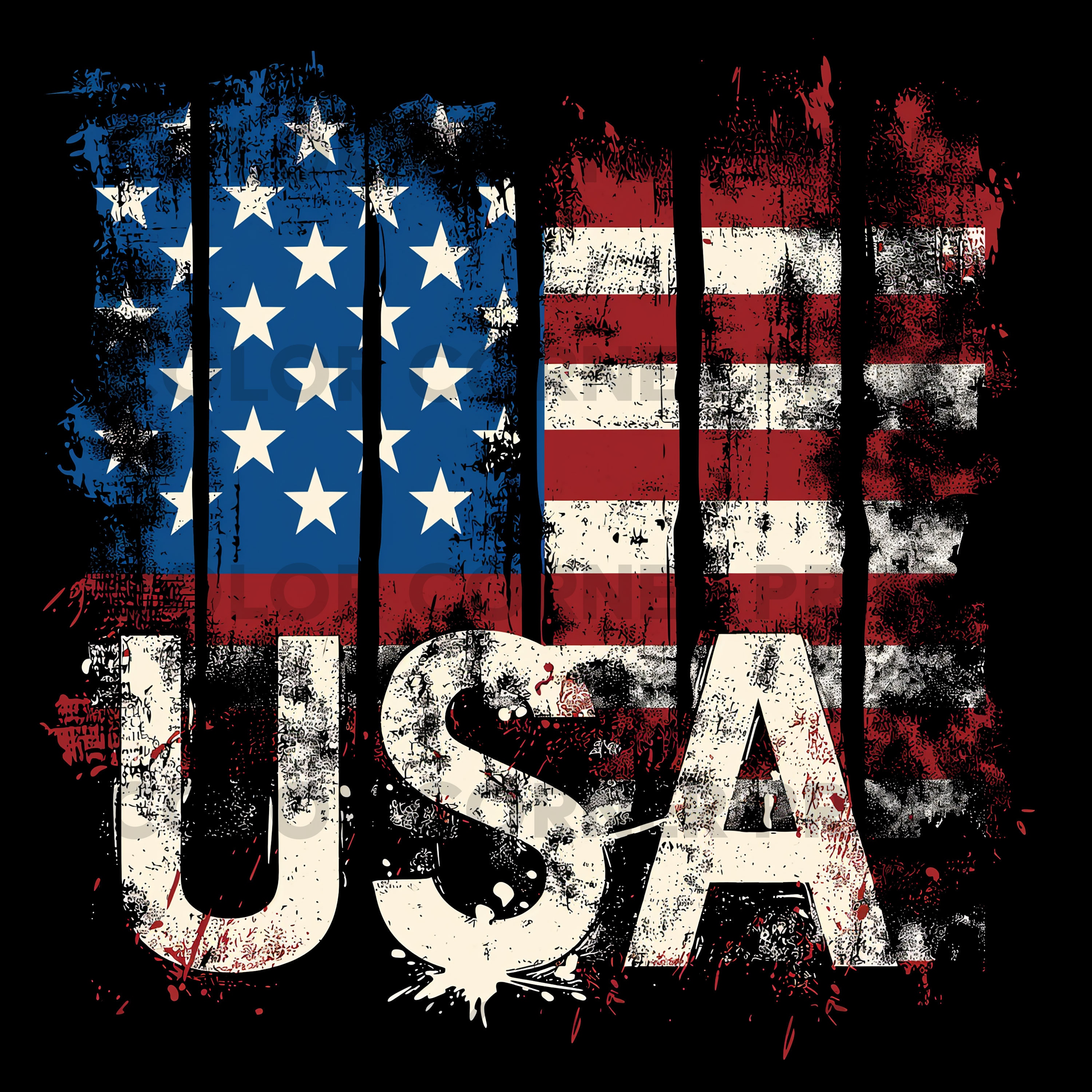 Transparent usa flag - Etsy België, image size:3000x3000