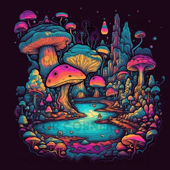 Trippy Shroom Backgrounds