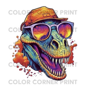 Dinosaur PNG and JPEG Digital Download for Sublimation - 300 dpi - 3000 pixels, Transparent Background