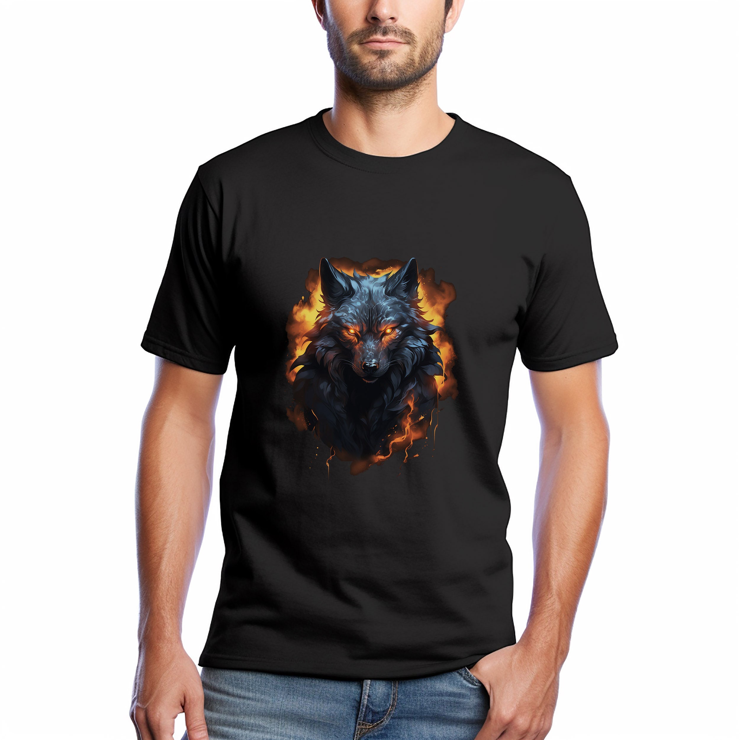 wolf fashion free fire t shirt