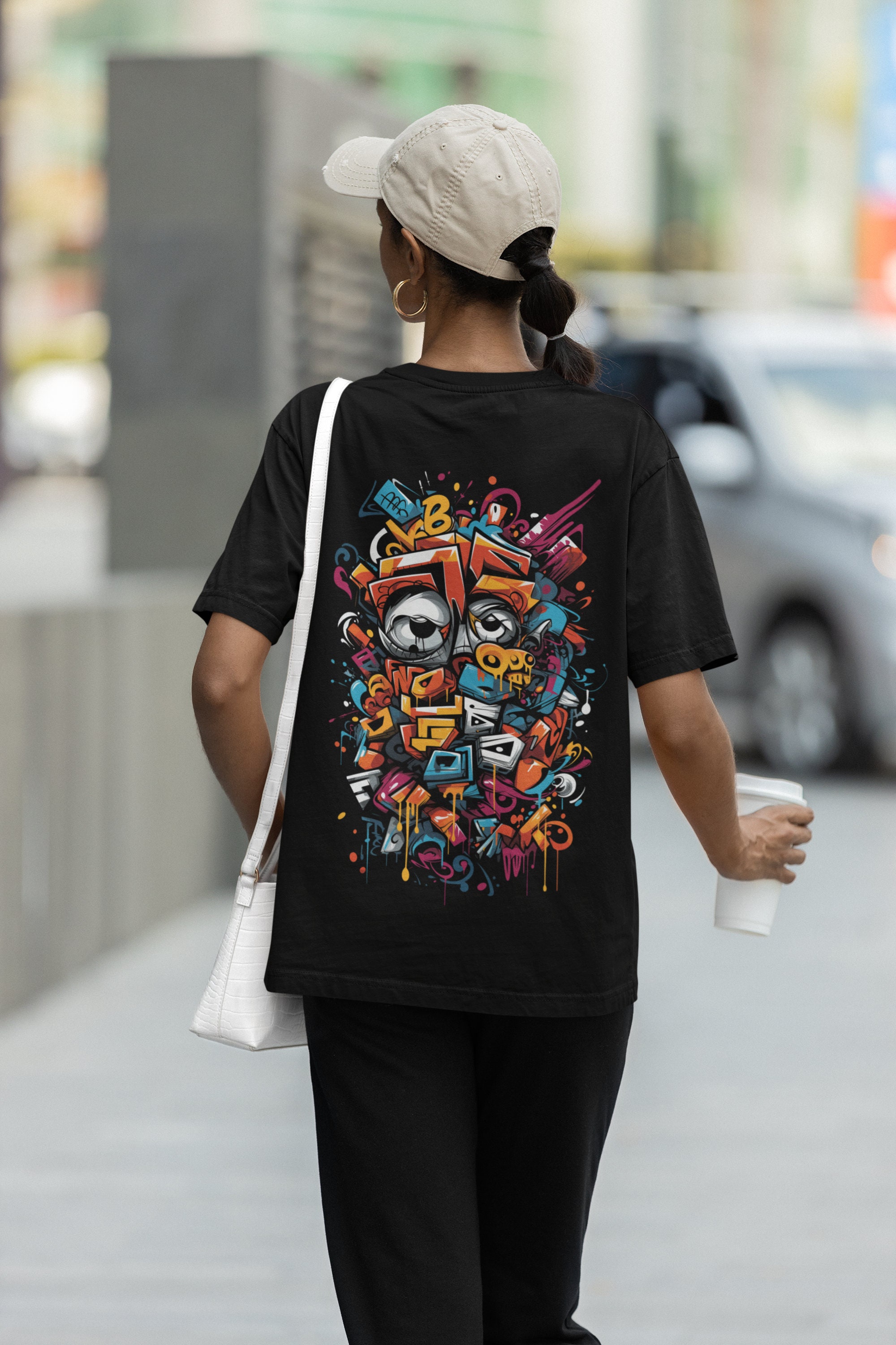 GGG　Art Graphic  Print T-shirts XZavier Unlimited Medium Graphic T-Shirt Skull Cross