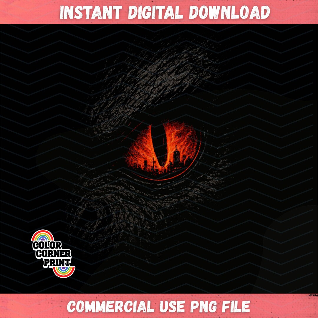 Godzilla Eye PNG – Edgy Streetwear Digital T-shirt Design, Godzilla ...