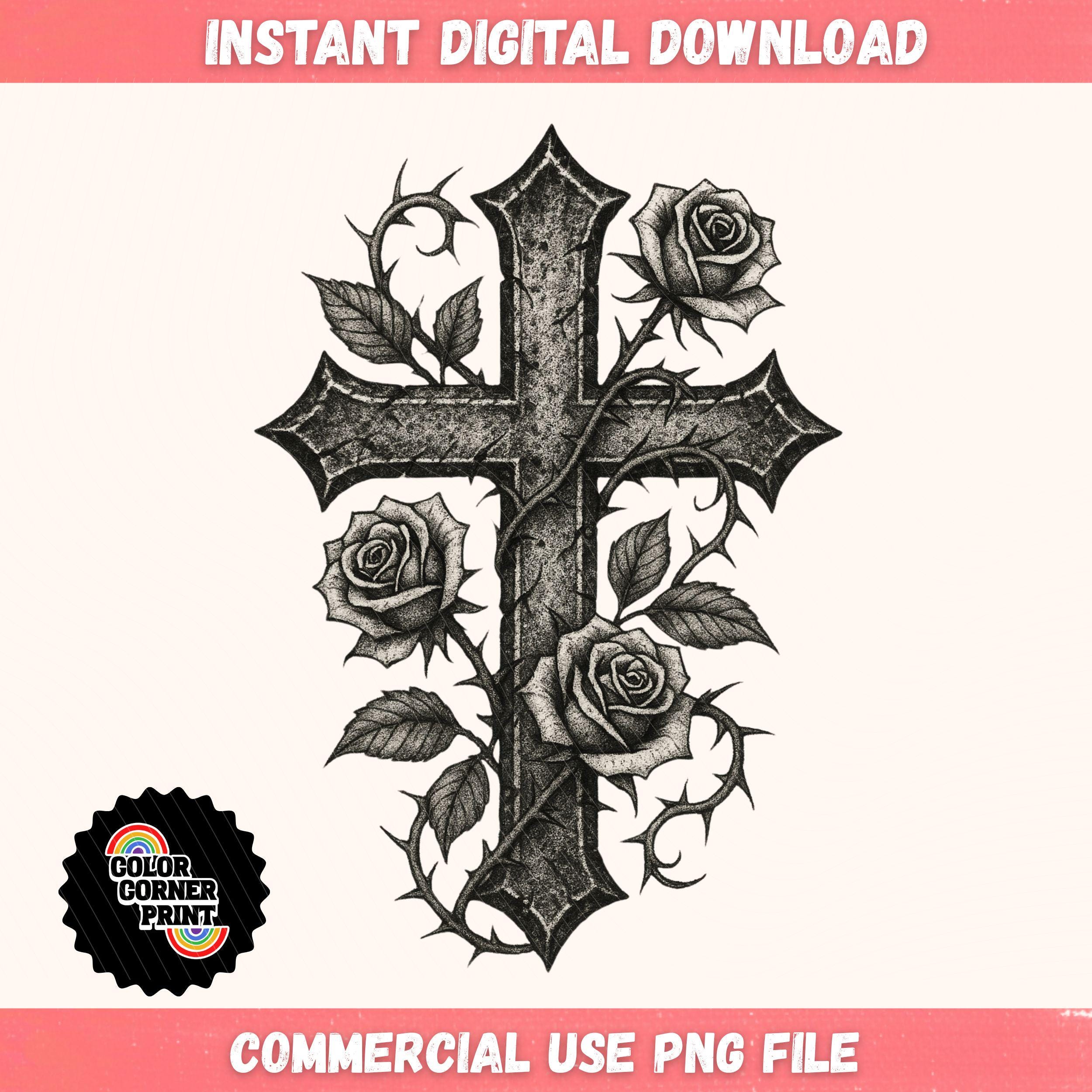 Somptueuze Minimalistische Christelijke Kruis Tattoo Ontwerp – Tattoos  Wizard Designs, image size:2500x2500