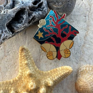 Coral - Hard Enamel Pin