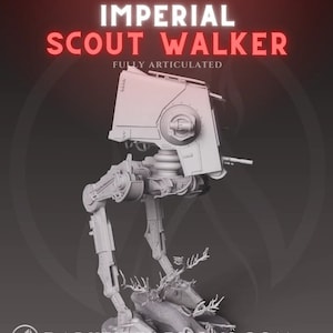 Articulated AT-ST for star wars legion