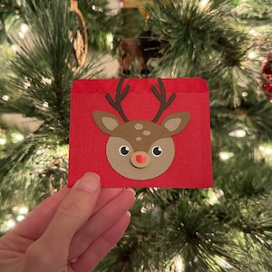 Weihnachten Rentier Geschenkkartenhalter SVG | Geschenke SVG | Geschenk Card Cut File | Weihnachtsgeschenk Karte | Santa Vorlage Geschenkkartenhalter | Cricut |