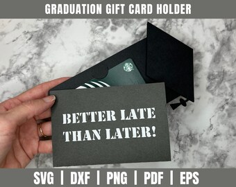 Fichier de coupe de carte de graduation | Classe de 2023 SVG | Class of 2023 Gift Card Holder SVG | Carte de graduation bricolage | Graduation Svg | Graduation Card Svg
