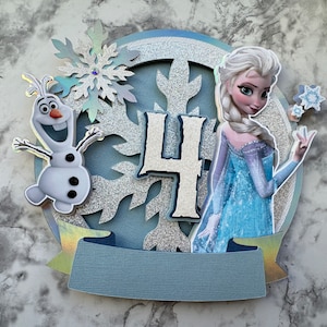 アナと雪の女王 ケーキ トッパー SVG | アイス プリンセス風ケーキ トッパー カット ファイル | アナと雪の女王 パーティー DIY | テンプレート ケーキ トッパー カット ファイル | パーティー テンプレート