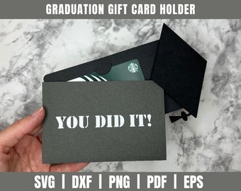 Fichier découpé pour carte de remise des diplômes | Classe de 2023 SVG | Titulaire de la carte-cadeau de la promotion 2023 SVG | Carte de remise de diplôme bricolage | Svg de remise de diplôme | Carte de remise de diplôme Svg