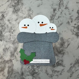 Christmas Snowman Gift Card Holder SVG| Gifts SVG | Holiday Gift Card ...