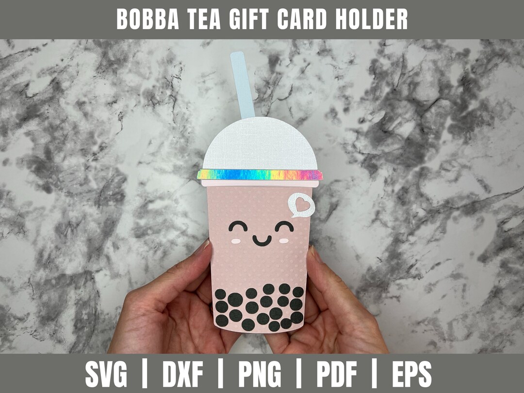 Bobby Tea Gift Card Holder SVG DXF Gift Card Holder SVG Dxf Etsy