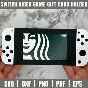 Porte-cartes cadeau de jeu vidéo SVG | Switch Carte cadeau SVG | Fichier découpé pour carte-cadeau | carte-cadeau d'anniversaire | Jeu vidéo DIY | Manette de jeu vidéo Svg