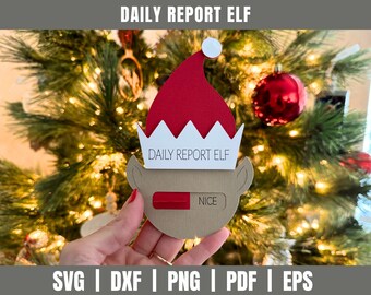 Daily Report Elf | Gift Card Holder SVG DXF | Gift Card Holder SVG Dxf  Coffee Cup Svg |  Coffee svg| Christmas Gift Card Holder Cut File