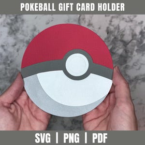 Porta-cartão-presente de bola SVG | Caixa de lembrancinhas Poke mon SVG | Arquivo de corte I choose you | Porta-cartão-presente Svg | Aniversário de menino SVG | Super Mario Svg