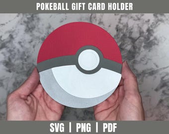 Ball Gift Card Holder SVG | Poke mon Favor Box SVG | I choose you Cut File|  Gift Card Holder Svg | Boy Birthday SVG | Super Mario Svg