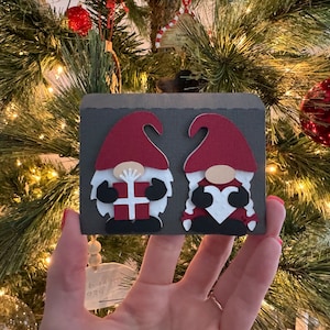 クリスマス ノーム ギフト カード ホルダー SVG| ギフト SVG | ギフト カード カット ファイル | 誕生日ギフト カード | 誕生日テンプレート ギフト カード ホルダー| Cricut svg|